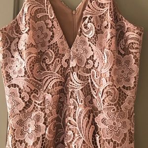 Blush pink lace jumpsuit